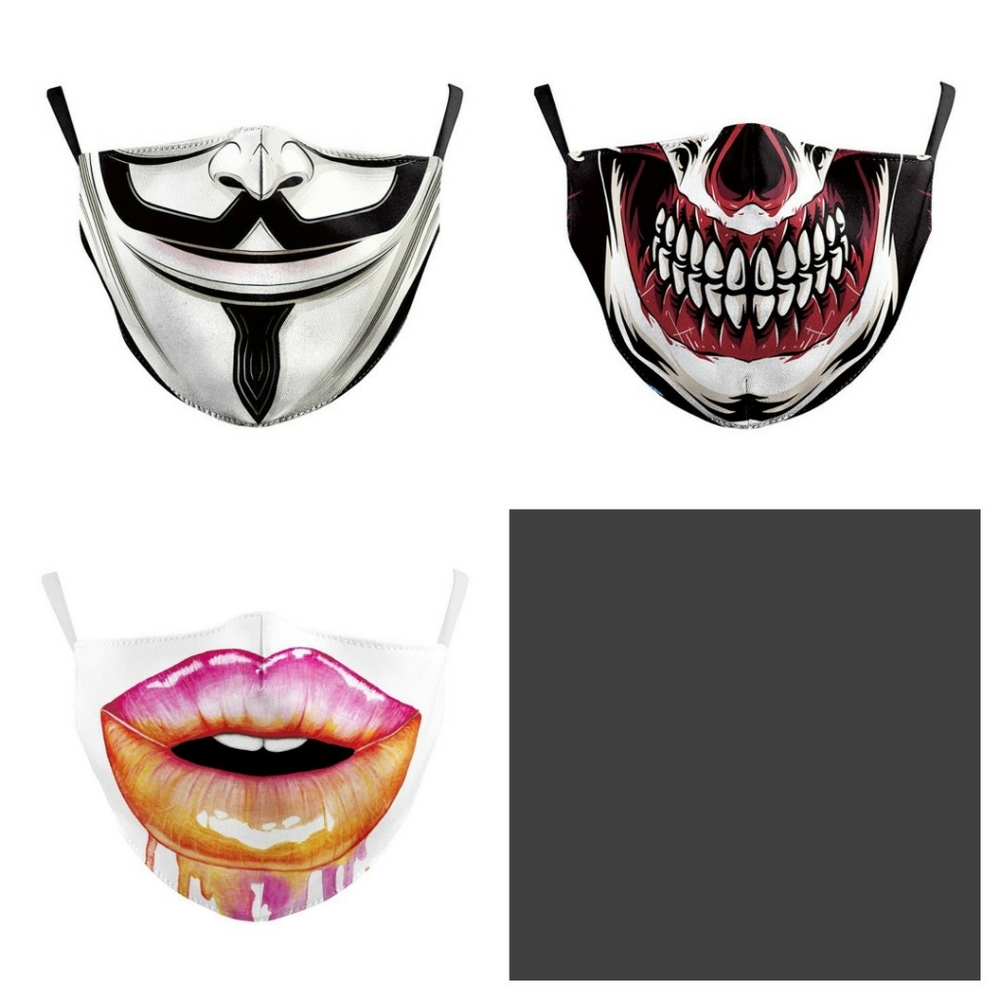 Face mask with filter pocket.